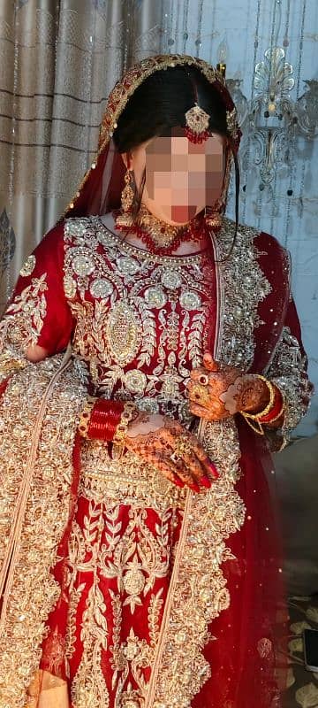 bridal Lehnga 1 month used 1 time 3