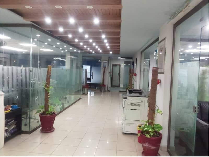 Sami Furnished Area 4500 Sq. Ft Corporate Office Available For Rent On Reasonable Rent Garden Town Lahore 4