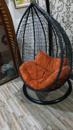 SALE HANGING SWING CHAIR . NO FAULT AND BLACK COLOUR