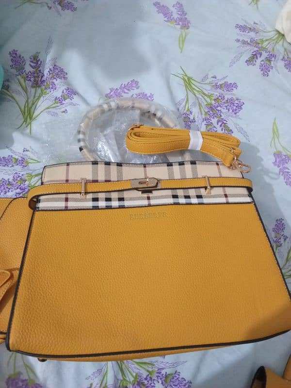 hand bag musturd yellow 0