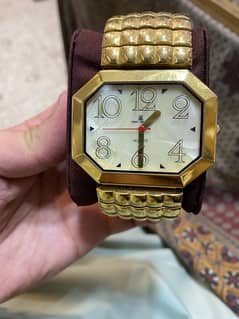 cocci lopez watch 18 k gold  electro plated