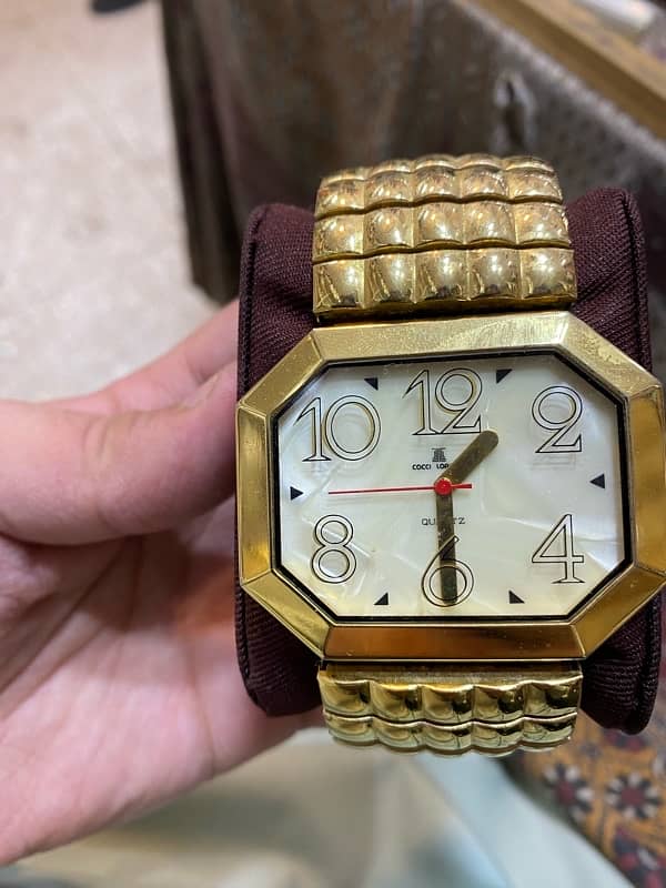 cocci lopez watch 18 k gold  electro plated 1