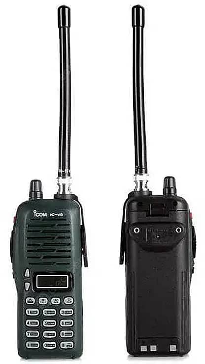 ICOM V8 walkie talkies original Japan Made VHF radio Set Box pack 8W 3