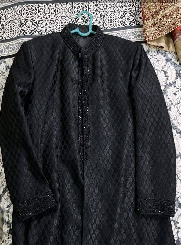 Black sherwani 0