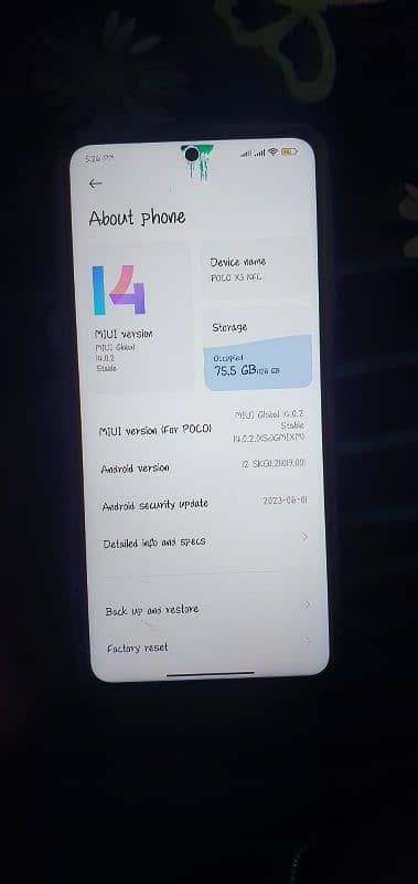 sale and Exchange/Redmi Poco x3 6/128gb 6