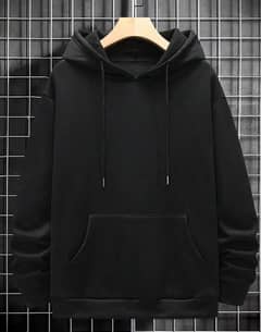 Men’s Fleece Plain Hoodie