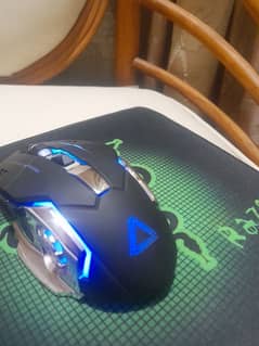 rgb Bluetooth mouse with mouse pad