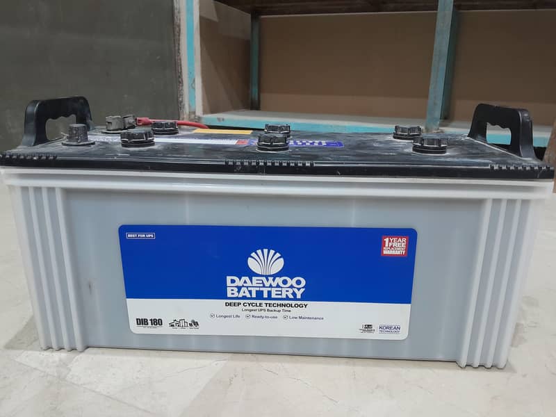 DAEWOO BATTERY DIB 180 (145AH) for Sale 4