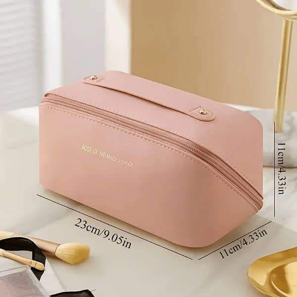 Elegant Faux Leather Travel Makeup Bag 6