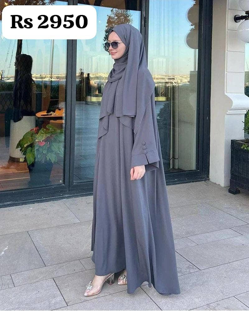 Abaya / Imported Abaya / Abaya with scarf / stylish Abaya 1