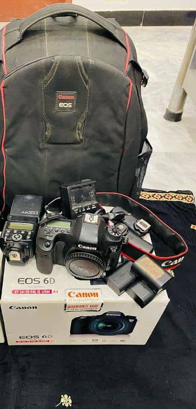 Canon 6d body with box and accessories 5