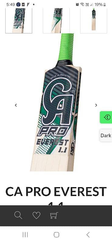 Brand new Ca everest 1.1 pro hard ball bat A+grade kashmir willow 1