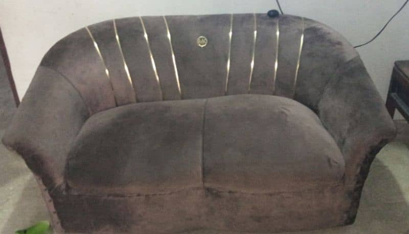 7 seater sofa set in coffee color 2