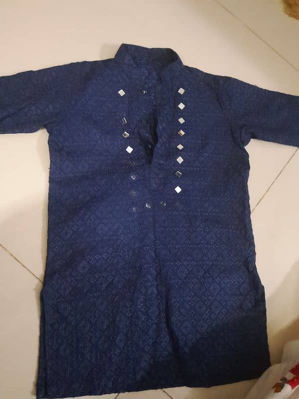 blue boy chicken kurta 0