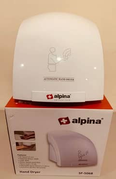 ALPINA HAND DRYER PLASTIC BODY 2 YEAR WARRANTY