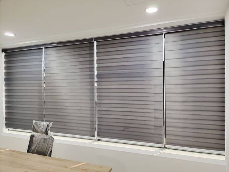 Window Blinds / Zebra, Wooden, Roller, Vertical & Curtain Perdy 3