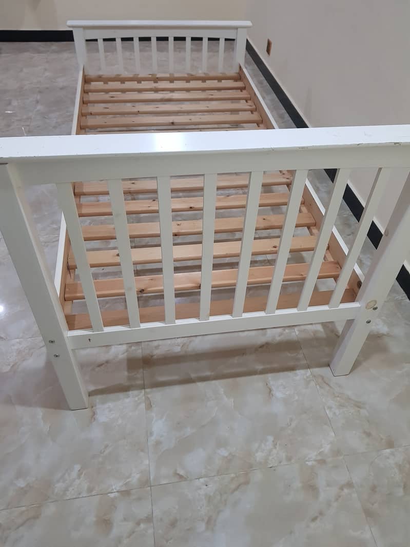 Imported Single Bed Solid Pine Wood 2