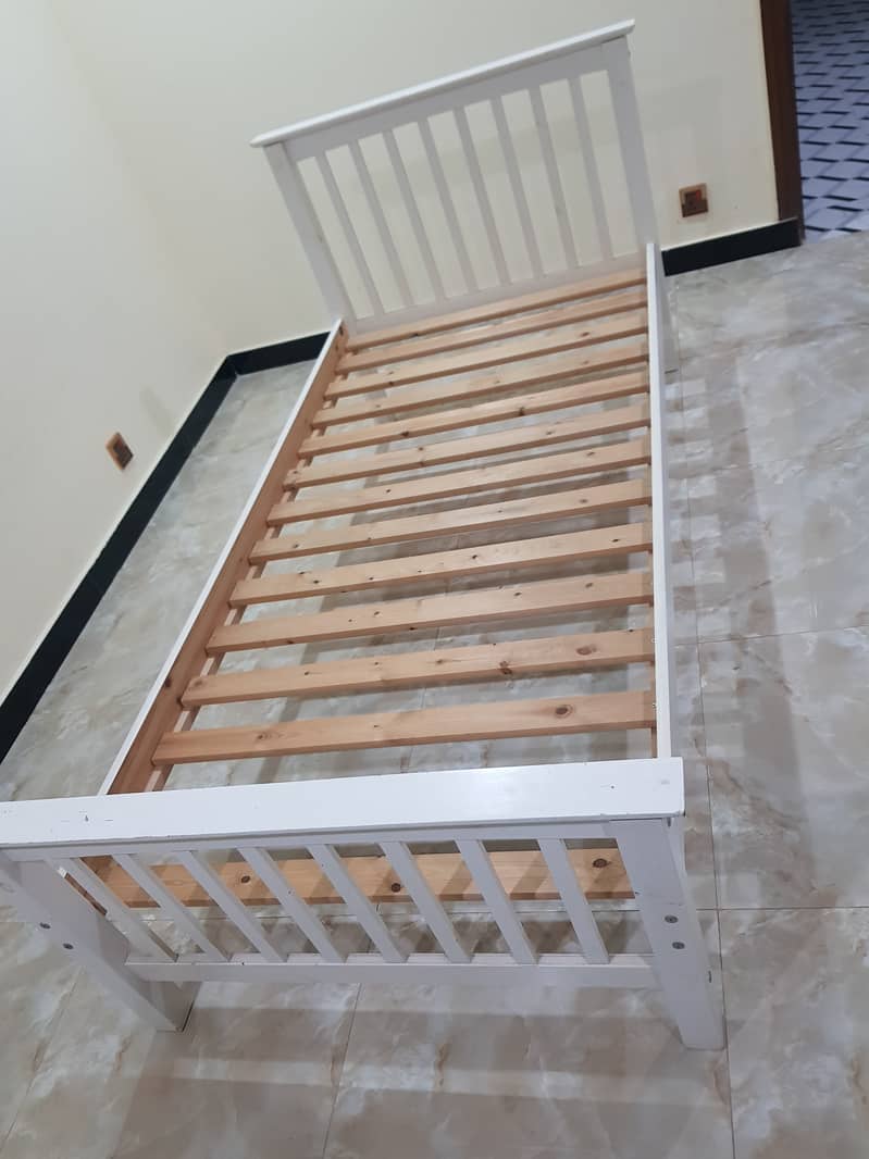 Imported Single Bed Solid Pine Wood 3