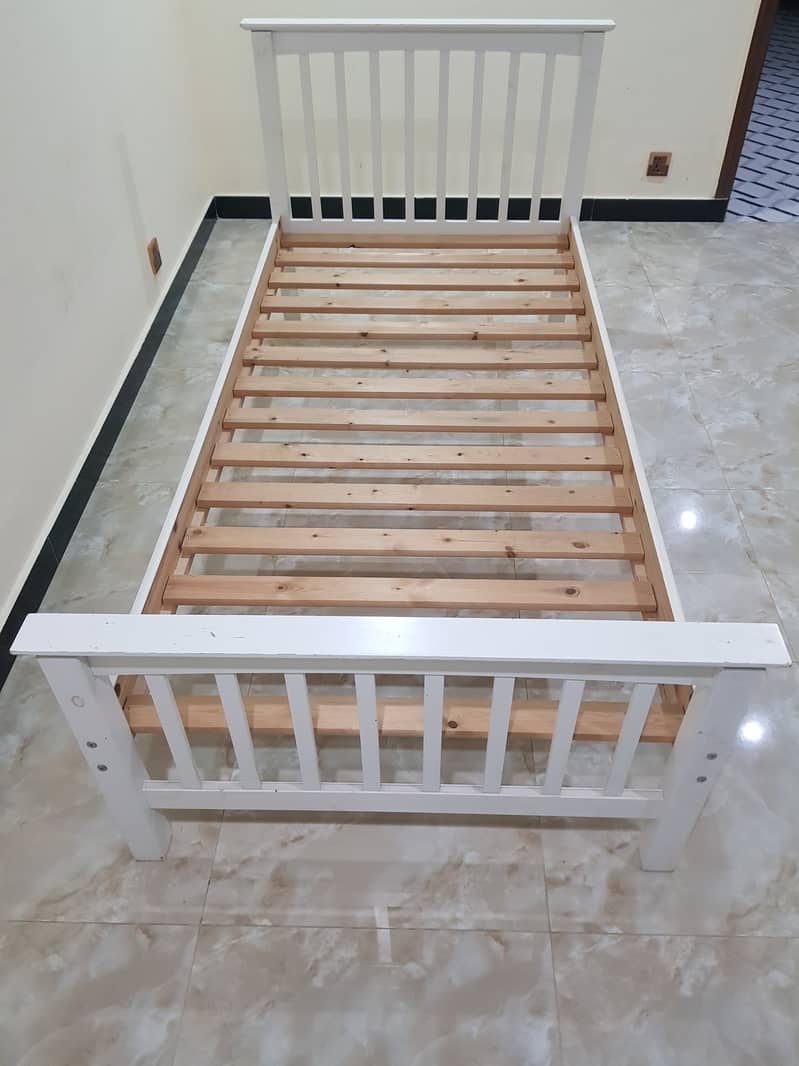 Imported Single Bed Solid Pine Wood 5