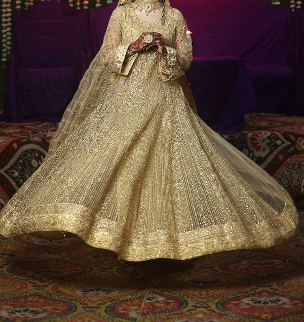 fancy bridal maxi with heavy dupatta 1