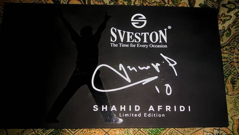 sveston Shahid Afridi limited edition Branded watch 0