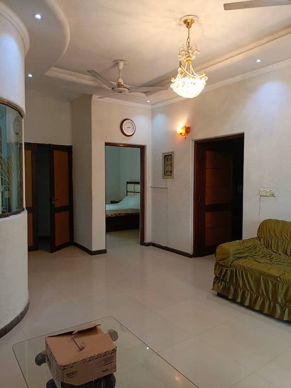 1 Kanal Furnished portion lower for rent in dha phase 7 near p. k. l. i 10