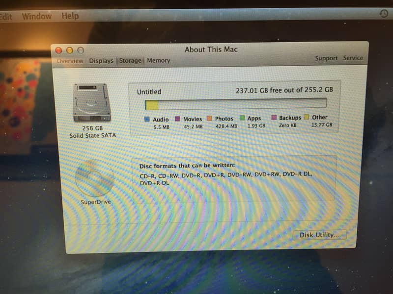 Apple Macbook Pro 2012 Core i5 8gb ram 256gb ssd white 3