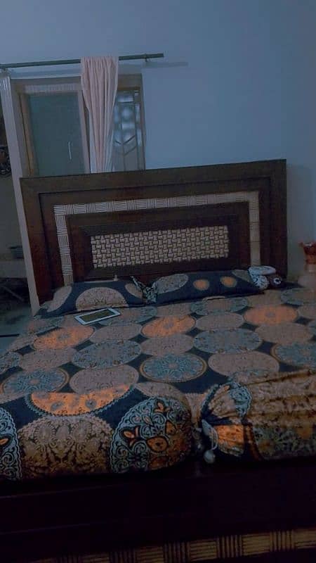 wooden King size bed 1