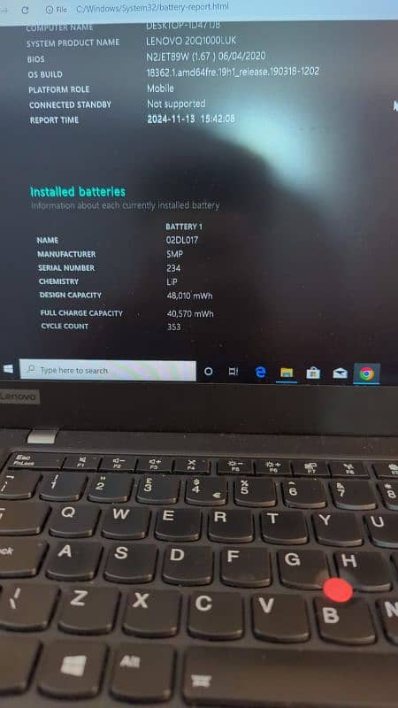 Lenovo Thinkpad i5 8th generation 2