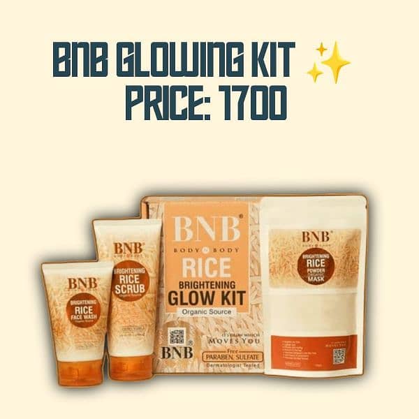 BNB Rice brightening glowing kit 0