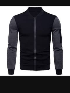 Fit body fleece leather jacket