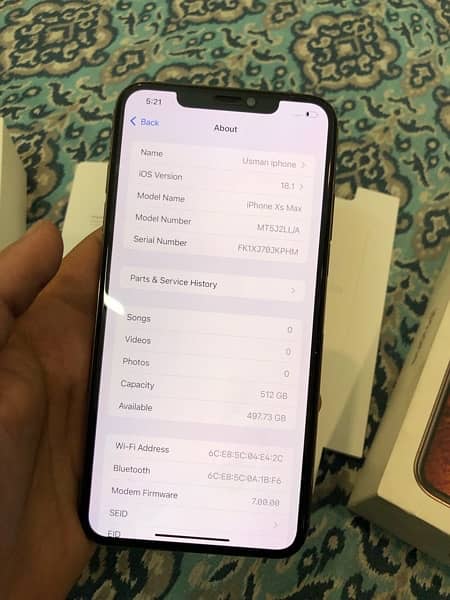 Xs max 512gb gold clr 6