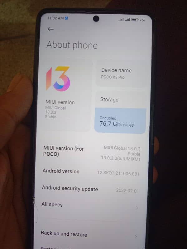 Poco x3pro all ok good condition 0