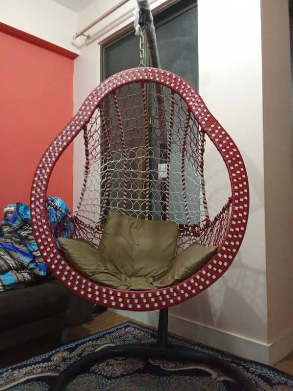 Round swing chair with stand 0