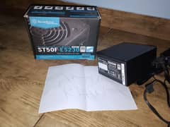 silver Stone Psu 500 watt like new with box 80 plus White