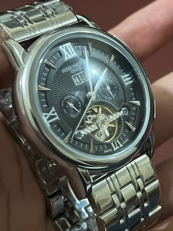 Patek Phillips Geneve Semi Skeleton Stone Edition 1