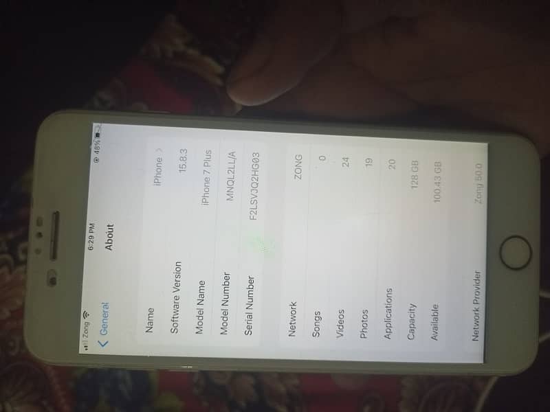 iphone 7plus pta aproved 128 gb 4