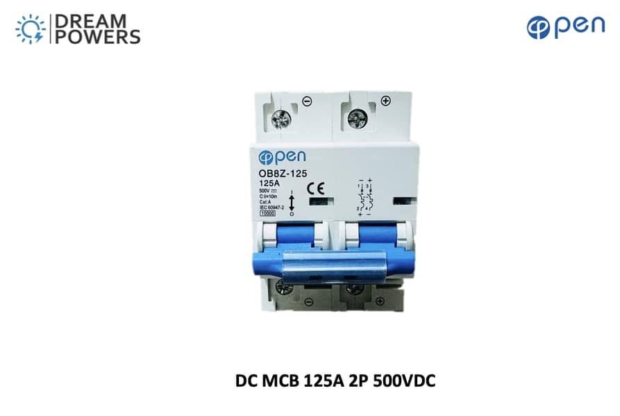 DC/AC SPDs 2P/4P, DC Fuse, AC/DC Breakers available for Solar Systems 2