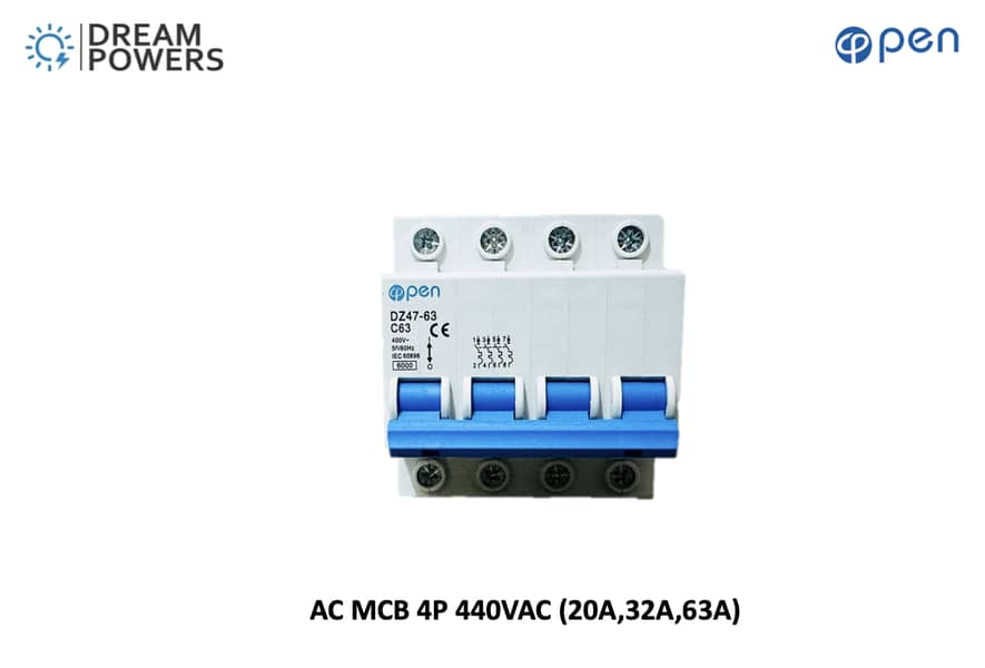 DC/AC SPDs 2P/4P, DC Fuse, AC/DC Breakers available for Solar Systems 12