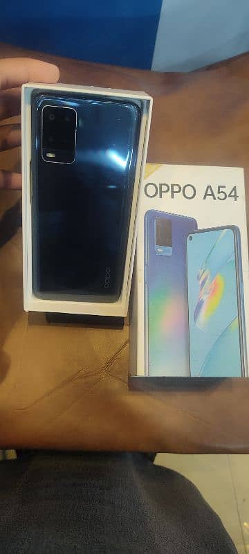 Oppo A54 4/128 with box charger condition 9/10 0