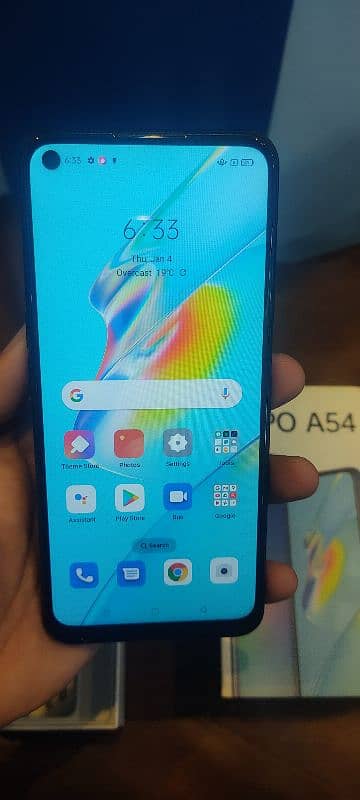 Oppo A54 4/128 with box charger condition 9/10 1