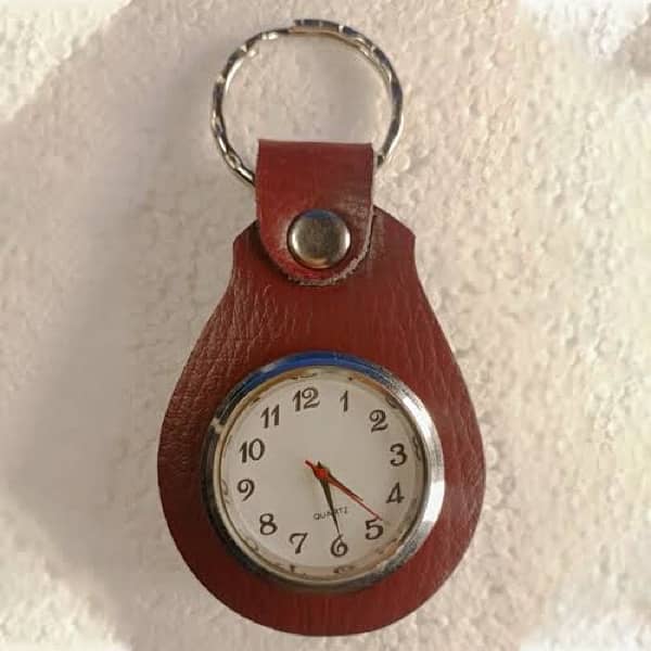 clock keychain cow leather contact 03307047981 delivery available 2