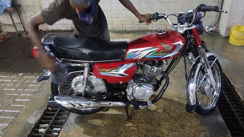 Honda cg125 red colour one hand use 0