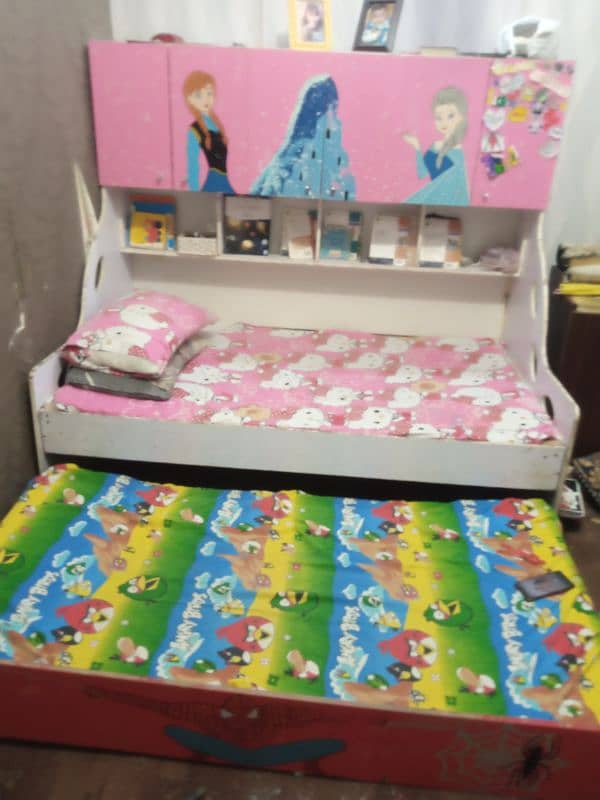 kids double bed sliding 0