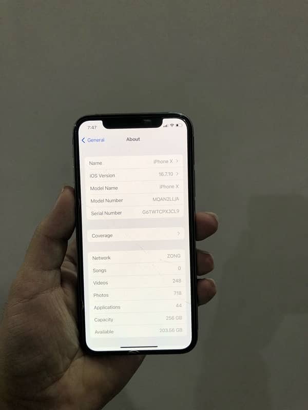 iPhone X 256gb PTA APPROVED 1