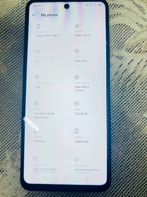 Infinix Zero X Neo for sale 9/10 condition 7