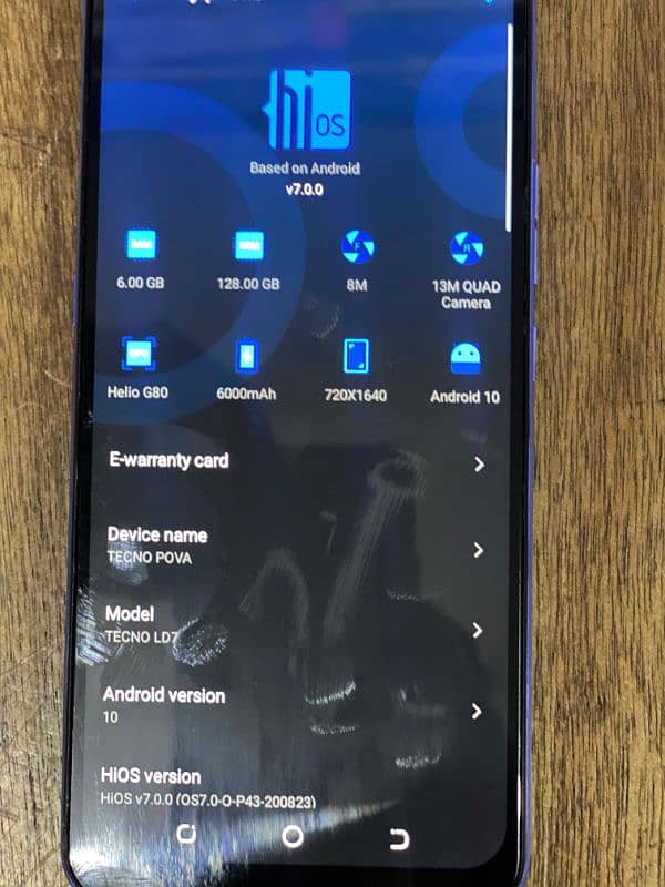 Tecno pova 6/128 panel change hai phone ok ha 1