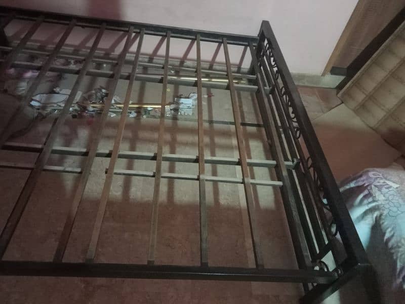 Urgent sale Iron bed without mattress 2