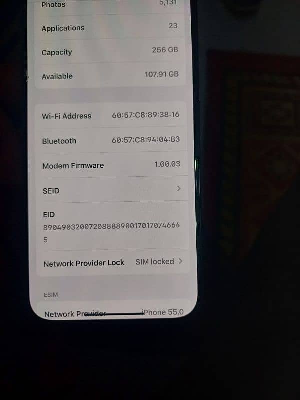 iphone 15 pro max nonpta (jv) 256 gb 100% B(H) 10/10 condition 2