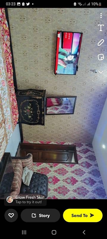 Furnished Room With Attached Bath And Kitchen 0